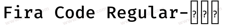 Fira Code Regular字体转换